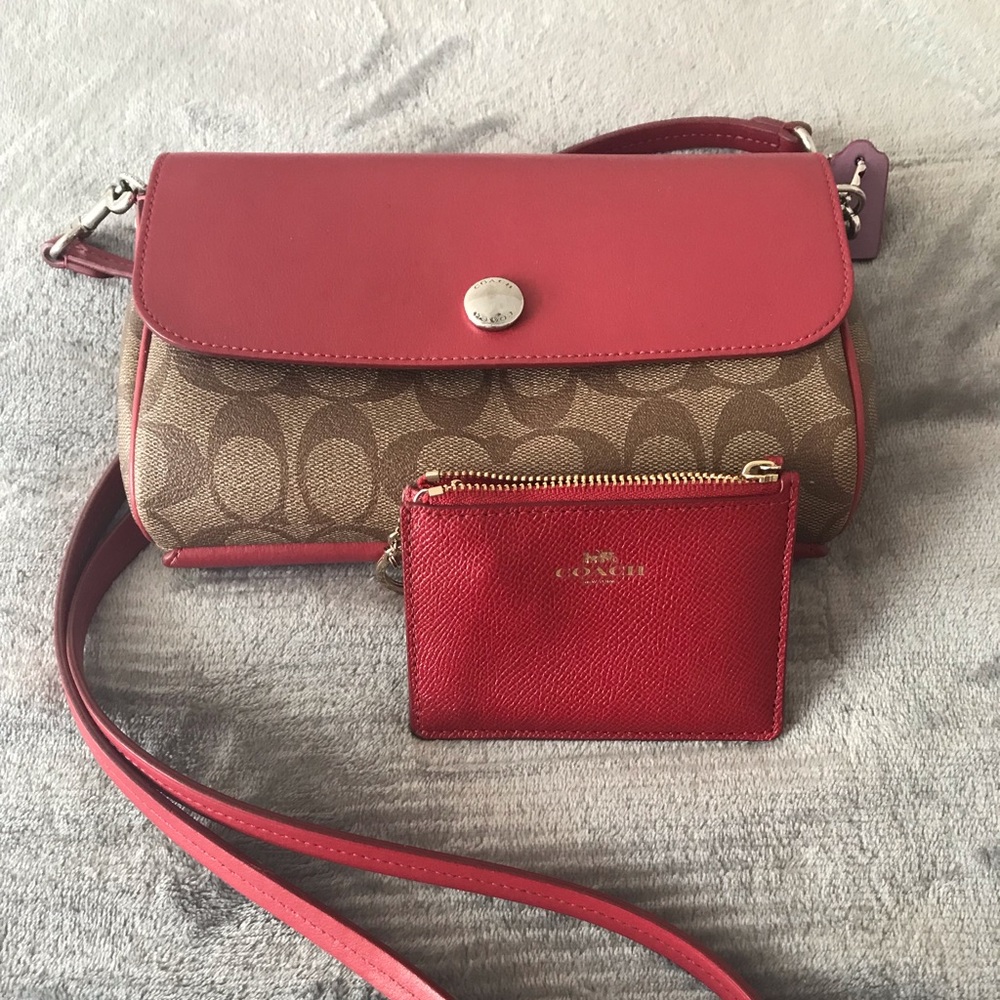 Coach crossbody with matching coin purse